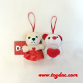 Pelúcia Valentine Bear Toy Ring Key